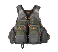 Malloy Giubbotto di Salvataggio per La Pesca, Giubbotto Salvagente, Sport all'Aria Aperta, Nuoto, Giubbotto Regolabile, Attrezzatura da Pesca, Verde