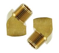 Malloy Gomito A 45 Gradi Strada 1/8" NPT X 1/8" NPT Femmina Raccordo Tubo In Confezione da 2 1/8" NPT