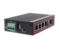 Malloy Hub di Switch Desktop Ethernet RJ45 10 / 100M a 5 Porte Tipo di Guida DIN per Laptop di Rete