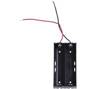 Malloy in plastica per 2 x 3,7 V 18650 Nera