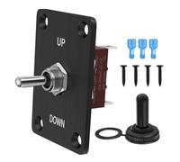 Malloy Interruttore A Levetta Momentaneo da 30 A Impermeabile 12 V (ON)/off/(ON) SPDT A 3 Pin con Piastra di Montaggio su/Giù per Controllo Motore