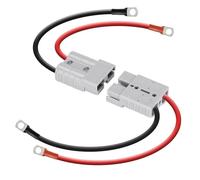 Malloy Kit Cavi per Carrello Elevatore Elettrico A Connessione Rapida per Batteria 50A 8Awg con Terminale O-Ring, 40 Cm/1 Piede con Connettore Rapido