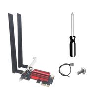 Malloy Kit di Adattatore WiFi 7 WiFi 7 Wireless QCNCM865 9256MBPS BT5.4 Tri Band 2,4G/5G/6GHz Adattatore di Rete Desktop per Win10/11