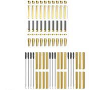 Malloy Kit di Penna per il Pacchetto da 10 In Legno con Kit di Creazione di Penne A Inchiostro Nero Che Gira il Kit A Penna A Rotelle per Fai da Te