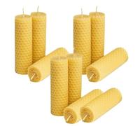 Malloy Kit per La Fabbricazione di Candele in D 100% Naturale da 10 Pezzi, Set DIY per Candele in D con Trama A d'Ape