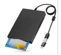 Malloy Lettore di Floppy Disk da 3,5 Pollici, Lettore di Floppy Disk Esterno USB Tipo A&C per Laptop