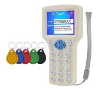 Malloy Lettore di Smart Card RFID NFC + Duplicatore di Chiavi RFID 125K 13.56MHz IC/ID + Programmatore RFID + Replicatore di Chiavi XUID (5 Pezzi)