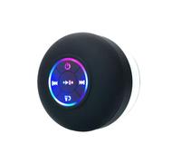 Malloy Mini Altoparlante Bluetooth per Doccia, Impermeabile, Vivavoce, con Luci A LED, Ventosa, Microfono, per Bagno, Piscina, Spiaggia