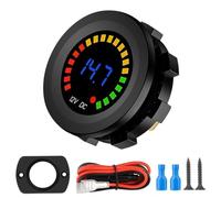 Malloy Misuratore di Tensione, Display Digitale A LED 12V Misuratore di Tensione Voltmetro per Auto Dispositivo di Misurazione Tester di Tensione Dispositivo di Misurazione