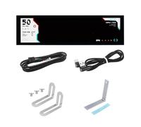 Malloy Monitor Temperatura Computer da 8,8 Pollici (Tema Dinamico Supportato), Schermo Secondario IPS Tipo C CPU RAM HDD Dati FPS Monitor Nero