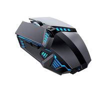 Malloy Mouse da Gioco Cablato Mouse per Computer Meccanico Silenzioso 6 Corda Intrecciata USB 4 velocità DPI Mouse Ergonomico per PC Laptop Pezzi di Ricambio