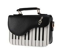Malloy Nero moda colpire colore pianoforte stampa borsetta fresco spalla diagonale portatile Piccola borsa