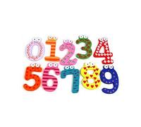 Malloy Numeri magnetici Colorati di Legno del Frigorifero Bambini Giocattoli educativi