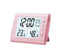 Malloy Orologio Elettronico con Display A LED con Giorno e Data Display Digitale Stereo Snooze Sveglia Orologio da Tavolo con Temperatura Interna,C