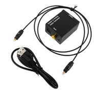 Malloy Ottico Coassiale Coassiale da Digitale Ad Analogico Adattatore Audio Stereo Toslink + Audio da 3,5 mm Installazione Semplice