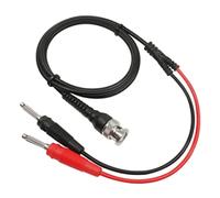 Malloy P1009 BNC a Doppia Spina a Banana Impilabile da 4 Mm di Prova Sonda BNC per Generatore di Segnale Oscilloscopio 120 Cm