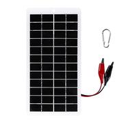 Malloy Pannello Solare 5W 12V nel Polisilicio Caricabatteria Solare per Esterni Pannello Solare Portatile per Caricabatterie per Telefoni Cellulari