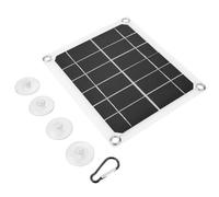 Malloy Pannello Solare Portatile da 10W con Doppia USB 5V 2A per Auto, Ricarica Telefonica e All'Aperto.