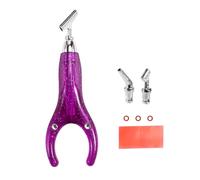 Malloy Penna Ergonomica per Pittura Diamond Art, Accessori Diamond Art con 3 Punte In Metallo, Kit Penna per Trapano Diamantato 5D per Adulti Viola
