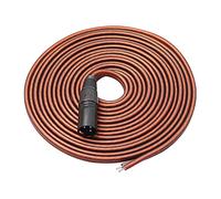 Malloy per Altoparlante XLR, per Altoparlante Nudo Un Spina XLR Placcato XLR 3 Pin Connettore Audio di Ricambio Open End