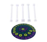 Malloy Per Attrezzi di Petali di Fiore di Pittura Dot- 10 Set di Utensili Petali- A Doppia Faccia- Include Francobolli Floreali- per la Creazione di Carte