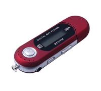 Malloy Player MP3 Stile USB Digital LCD Screen Bluetooth FM per Ascoltare Musica e Office Red