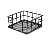 Malloy Porta Foglietti, Porta Foglietti In Metallo 3,6x 3,6x1,8 Porta Dispenser Quadrato Nero per Foglietti per Scrivania, Ufficio, Dormitorio