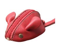 Malloy Portafoglio Piccolo Vintage per Uomo e, con Motivo A, con Cerniera, Rosso