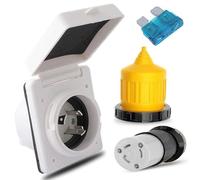 Malloy Presa di Alimentazione per Kit di Alimentazione da Terra con Protezione per di Avvio 125 V NEMA L5-30P L5-30R Spina Femmina, 30 AMP
