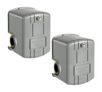 Malloy Pressostato 2 Pezzi per Pompa del Pozzo, Pressostato Acqua 30-50 Psi, Pressostato Pompa Acqua NPT Femmina 1/4 Pollici Grigio