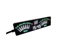 Malloy Puntatore Musicale A LED Attivato Tramite Voce con Display A Sensibilità Regolabile Spettro Musicale Controllato Tramite Voce