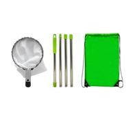 Malloy Raccoglitrice di Frutta con 4 Aste Telescopiche Raccoglitrice di Frutta In Metallo Frutteto Giardinaggio Strumenti per la Raccolta di Pesche Strumento per la Raccolta di Frutta da Giardino Dure