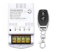 Malloy Relè Interruttore WiFi 4000W 30A Tuya APP 433mhz Modulo Ricevitore AC 85-250V 220V Interruttore Automatico per L'Automazione Domestica