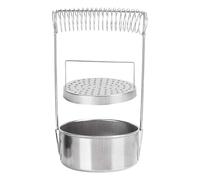 Malloy Rondella per Pennelli, Rondella per Pennelli In Acciaio Inossidabile per Pittura, Tazza per Pennelli, con Molla Porta Retino per Filtro del Serbatoio di Lavaggio