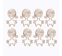 Malloy rosa 8 pezzi/scatola Kawaii Gatto Paper Clips Bookmark Strumenti Planner Scrapbooking Tools Binder Paper clip