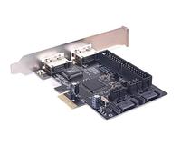 Malloy Scheda Adattatore IDE PCI e da 1 Pezzo PCI e A 2.0 + Convertitore Adattatore Combinato IDE ESATA X2 Controller
