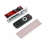 Malloy Scheda Decoder Bluetooth MP3 WAV Nero con Kit Amplificatore 80W, Vivavoce, Microfono Audio per Auto, Altoparlante Lettore FM Radio USB TF MP3, Altoparlante DC 12V