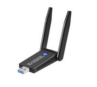 Malloy Scheda di Rete Wireless 1300Mbps Adattatore WiFi USB 2.4G 5G Dual Band WiFi USB 3.0 Antenna Ethernet Dongle per PC Laptop