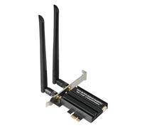 Malloy Scheda di Rete Wireless PCIe WiFi 6E 5374 Mbps Bluetooth 5.2 Tri-Band 2.4G/5G/6Ghz Scheda Adattatore WiFi per Win10 Win11