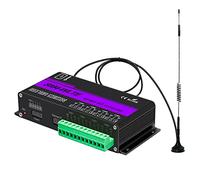Malloy Sensore di Temperatura In Plastica SM4-WLTE 4G Wireless GSM SMS Controller Interruttore ON/OFF Remoto 4 Relè APP Sensore di Temperatura -Spina UE