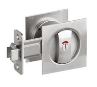Malloy Serratura per Porta Tascabile con Indicatore Luminoso, Chiusura Tascabile Quadrata per La Privacy, Hardware per Porta Tascabile con Serratura per Porta Della Stalla