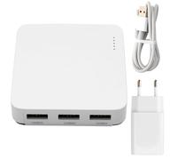 Malloy Server di Stampa Cablato Che Collega 3 Stampanti USB Contemporaneamente. Rete Standard Sharer 100M per WiFi/BT4.0 Spina UE