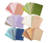 Malloy Set Assortito di 96 Fogli di Carta per Scrapbooking Strutturata e Tessuto A Rete, Confezione da 6 Carta Speciale Mista per Planner di Scrapbooking