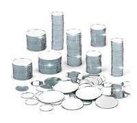 Malloy Set di 250 Pezzi di Piccoli Specchi Circolari per Mestiere Mini Specchi Tondi in Acrilico per Mosaico per Mestieri e Progetti Fai-da-Te, Facile da Usare e Resistente.
