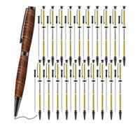 Malloy Set di Penne Slim da 7mm con Ricariche Kit di Penne Girevoli In Legno Forniture per Tornitura per Fai da Te Rame Amici Insegnanti Studenti C