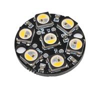 Malloy SK6812 Round Full Color RGBW Black Black Single Control Angh Development Board DC5V 7 Bit