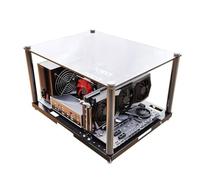Malloy Supporto per Telaio Aperto PC Test Rack Supporta Schede Madri ATX, MATX Supporto Schede Madri ATX MATX