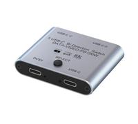 Malloy Switch Splitter per 2 Computer Bi Directional USB C KVM Switch 1 in 2 out per Trasferimento Video 8K@60Hz/4K@144Hz 10Gbps