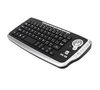 Malloy Tastiera con Trackball e Rotella di Scorrimento Mini Tastiera USB Due-in-One per Tastiera e Mouse