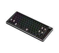 Malloy Tastiera Meccanica in Alluminio con 83, RGB, Hot Swap, Personalizzabile, Set di Tastiere da Gioco Multifunzione in Metallo Nero